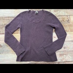 Missoni purple angora wool sweater top